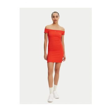 Rochie de vara  portocalie - 100% bumbac