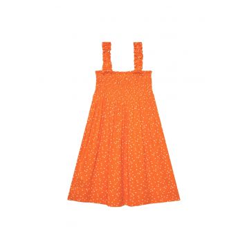 Rochie de vara -  Portocaliu - Buline