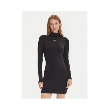 Rochie de zi -  neagra - 95% nailon reciclat - 5% elastan -
