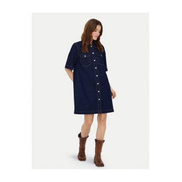 Rochie din denim Femei -  Bumbac - bleumarin -