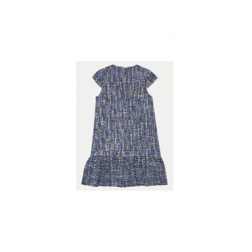 Rochie Din Stofa Cu Fermoar La Spate