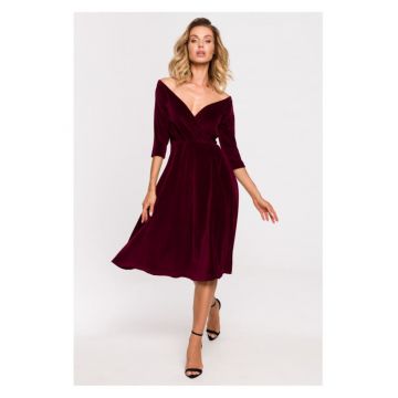 Rochie midi - Bumbac - Roz