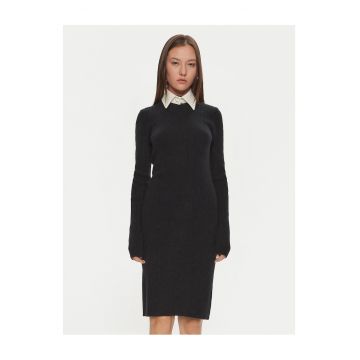 Rochie tricotata de dama  negru -