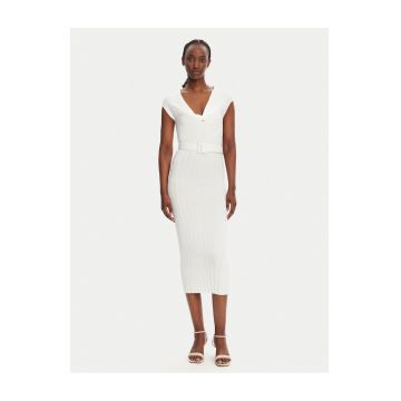 Rochie  alb - tricotata