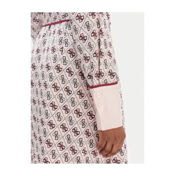Rochie camasa -  poliester - roz