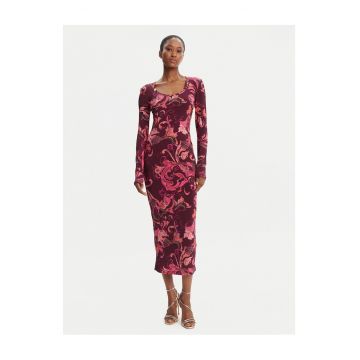 Rochie casual dama  bordo