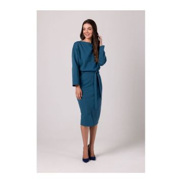 Rochie casual de dama Cadwahan B269 albastru marin - Albastru inchis