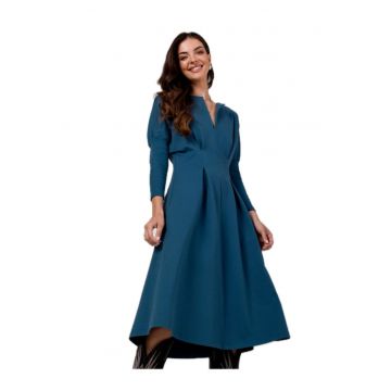 Rochie casual de dama Nanel B273 albastru marin - Albastru inchis