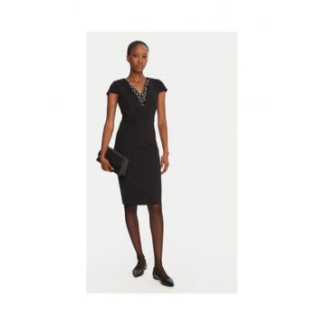 Rochie cocktail femeie -  negru - material sintetic
