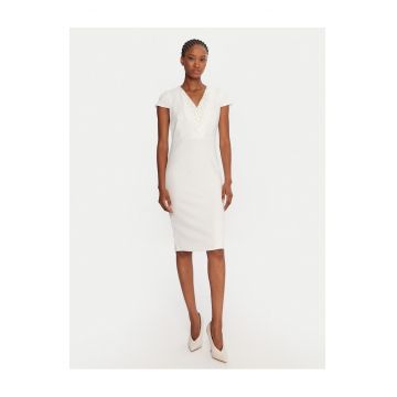 Rochie de cocktail -  alb - fabrica usoara -