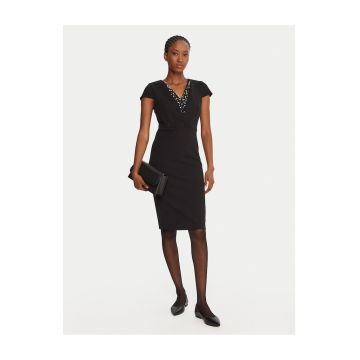 Rochie de cocktail dama  negru - fabrica de calitate -