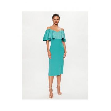 Rochie de cocktail dama  turcoaz -