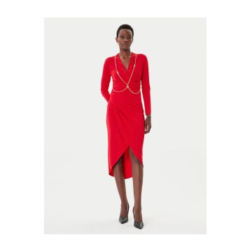 Rochie de cocktail -  rosu - fabrica usoara