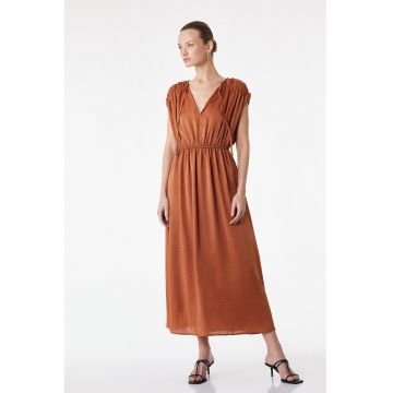 Rochie de satin cu volane - Maro Siena