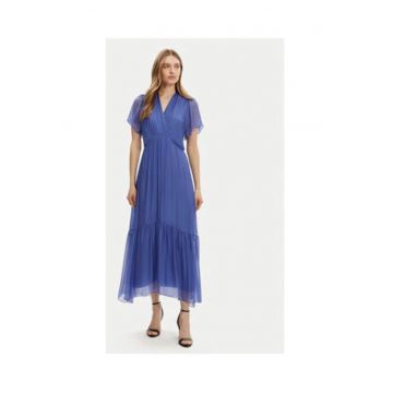 Rochie de vara  Albastru - 70% viscoza - 30% matase - Albastru
