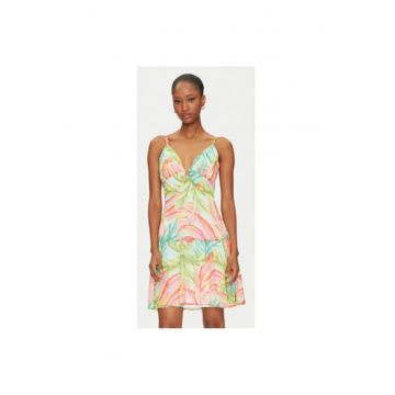 Rochie de vara dama  251-RCREO.F - Poliester - Multicolor - Multicolor