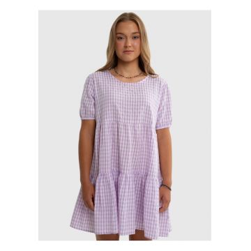 Rochie evazata in carouri