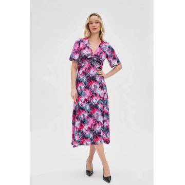 Rochie Fucsia cu Model - Roz