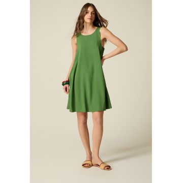 Rochie lejera fara maneci - Verde fistic