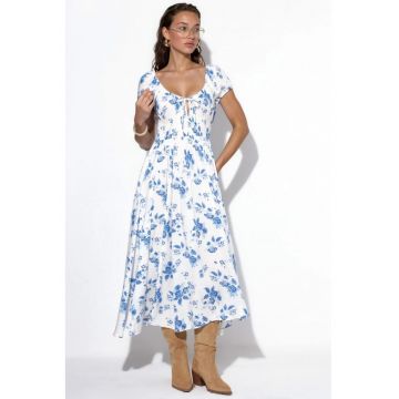 Rochie Maxi  Floral - Casual - Multicolor - 100% viscoza - Femei