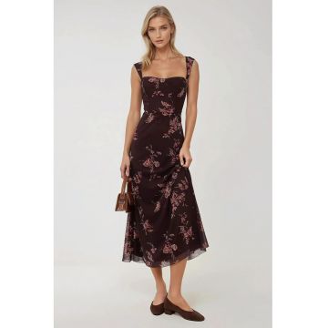 Rochie maxi -  maro - tul