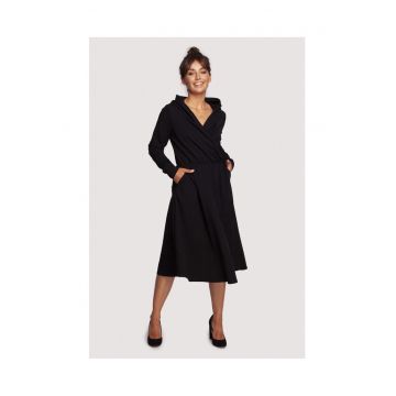 Rochie midi de dama Yangzom B245 negru - Negru