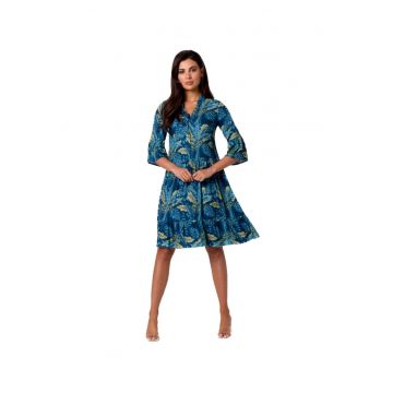 Rochie mini de dama Isokane B260 albastru - Albastru inchis
