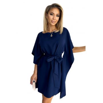 Rochie mini de dama  Sofia bleumarin - Albastru inchis