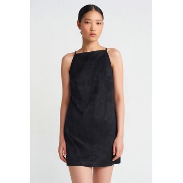 Rochie mini -  eleganta - neagra - 100% poliester