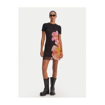 Rochie tricotata -  bumbac - negru