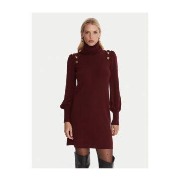 Rochie tricotata de dama  bordo - fabricata din material de calitate