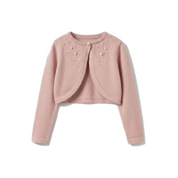 Bolero copii -  Ada - Poliester - Elegant - Lunga - Roz - Roz