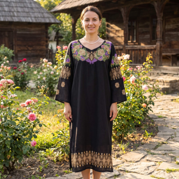 Rochie Brodata Trandafira