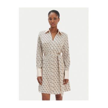 Rochie camasa -  sintetic - bej -