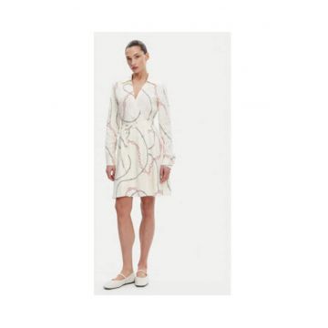 Rochie cocktail Dama -  Alb - 100% viscoza -