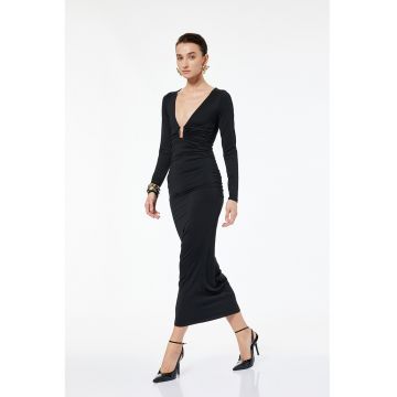 Rochie cu maneci lungi - Negru