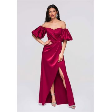 Rochie de seara maxi  LA-OM-DLR270 - Visiniu