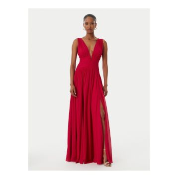 Rochie de seara -  rosie - fara maneci - 100% viscoza -