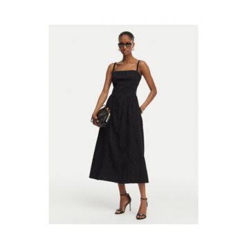 Rochie de vara Dama -  neagra - bumbac - fara maneca