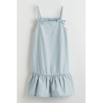 Rochie din amestec de lyocell - Albastru deschis
