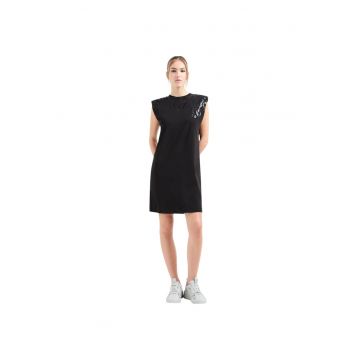 Rochie  EA7 Train Graphic Stretch 40696 - Negru