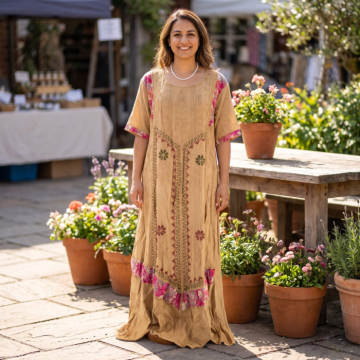 Rochie Lunga Brodata Miuta 109