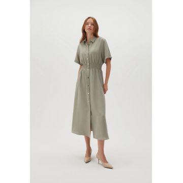 Rochie Midi Verde Oliv - Verde masliniu
