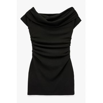 Rochie scurta cambrata - Negru