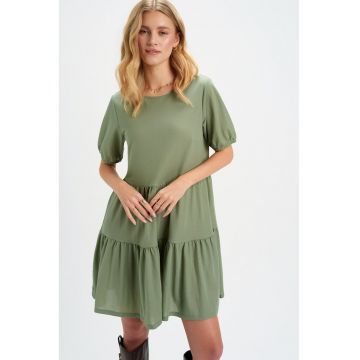 Rochie scurta evazata - Verde deschis