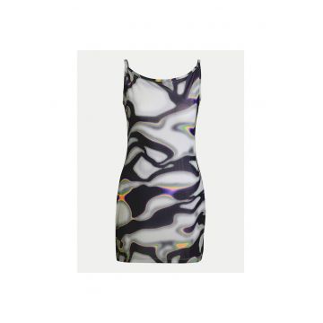 Rochie sport dama  negru/alb