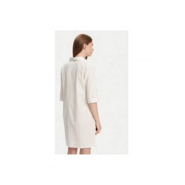Camasa stil rochie dama  BM033 - Bumbac - Ecru - Ecru