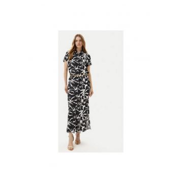 Camasa stil rochie dama  FR25SD3009W428K9 - Viscoza - Negru - Negru