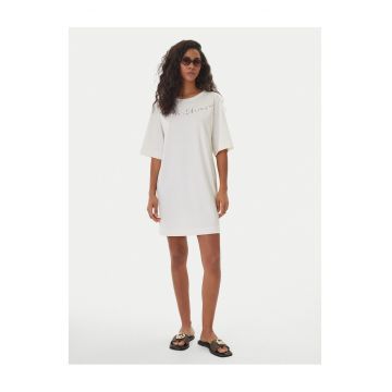 Rochie casual Femei -  alb - 80% viscoza