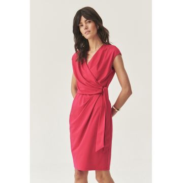 Rochie cu model petrecut - fara maneci - Rosu